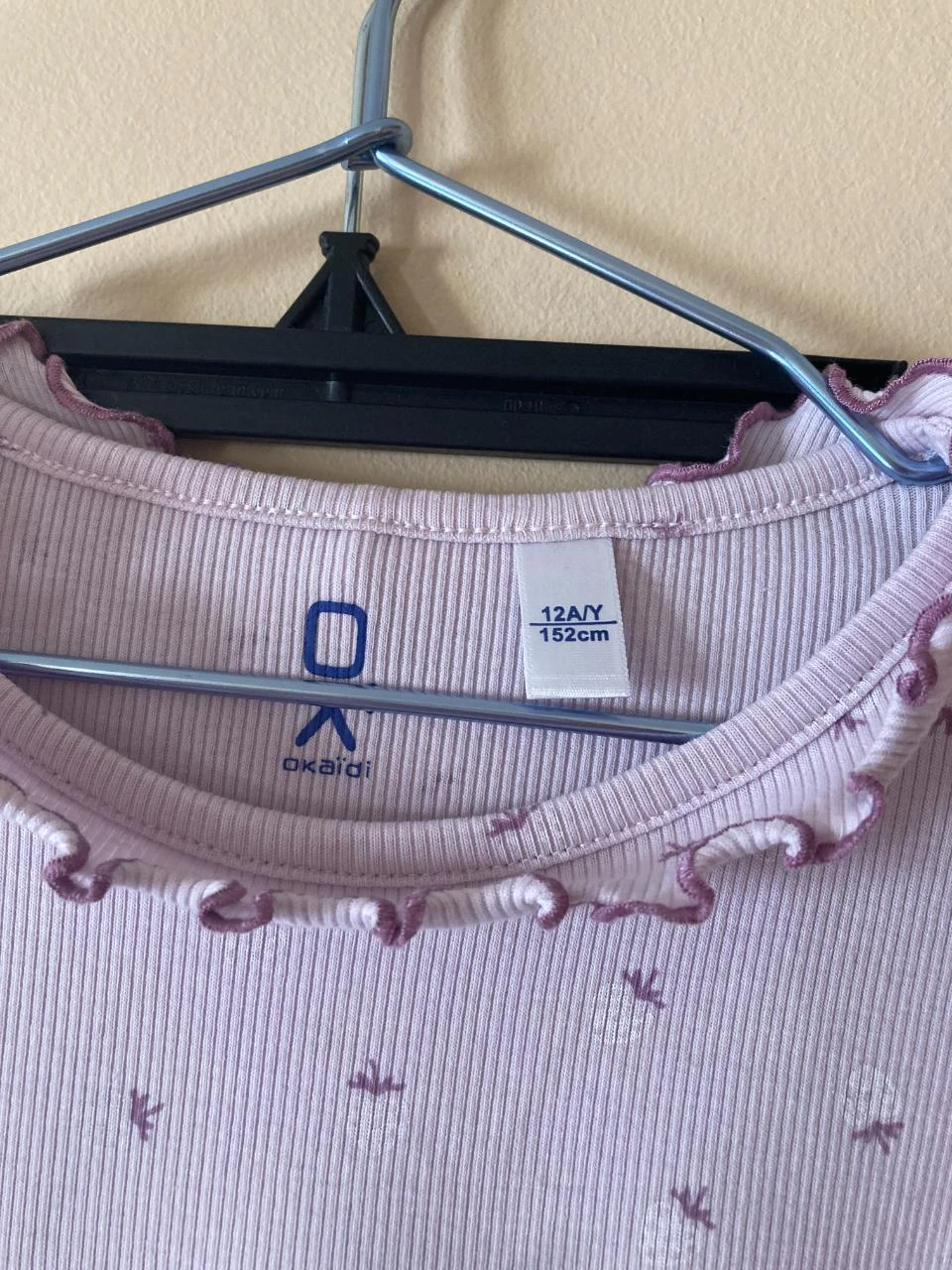 Okaïdi pink ribbed 2-piece girls' pajamas 12 years old – photo 3